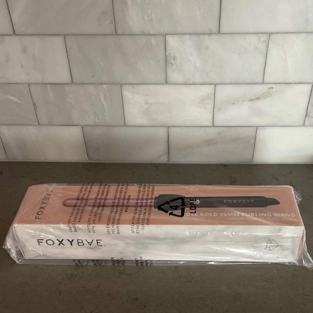 FoxyBae Rose Golf Ionic Professional Curling Wand, Hair Curler 25 mm or 1 Inch - Picture 7 of 9